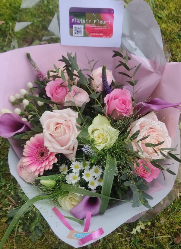 Bouquet rose et blanc à partir de 35€ – Image 3